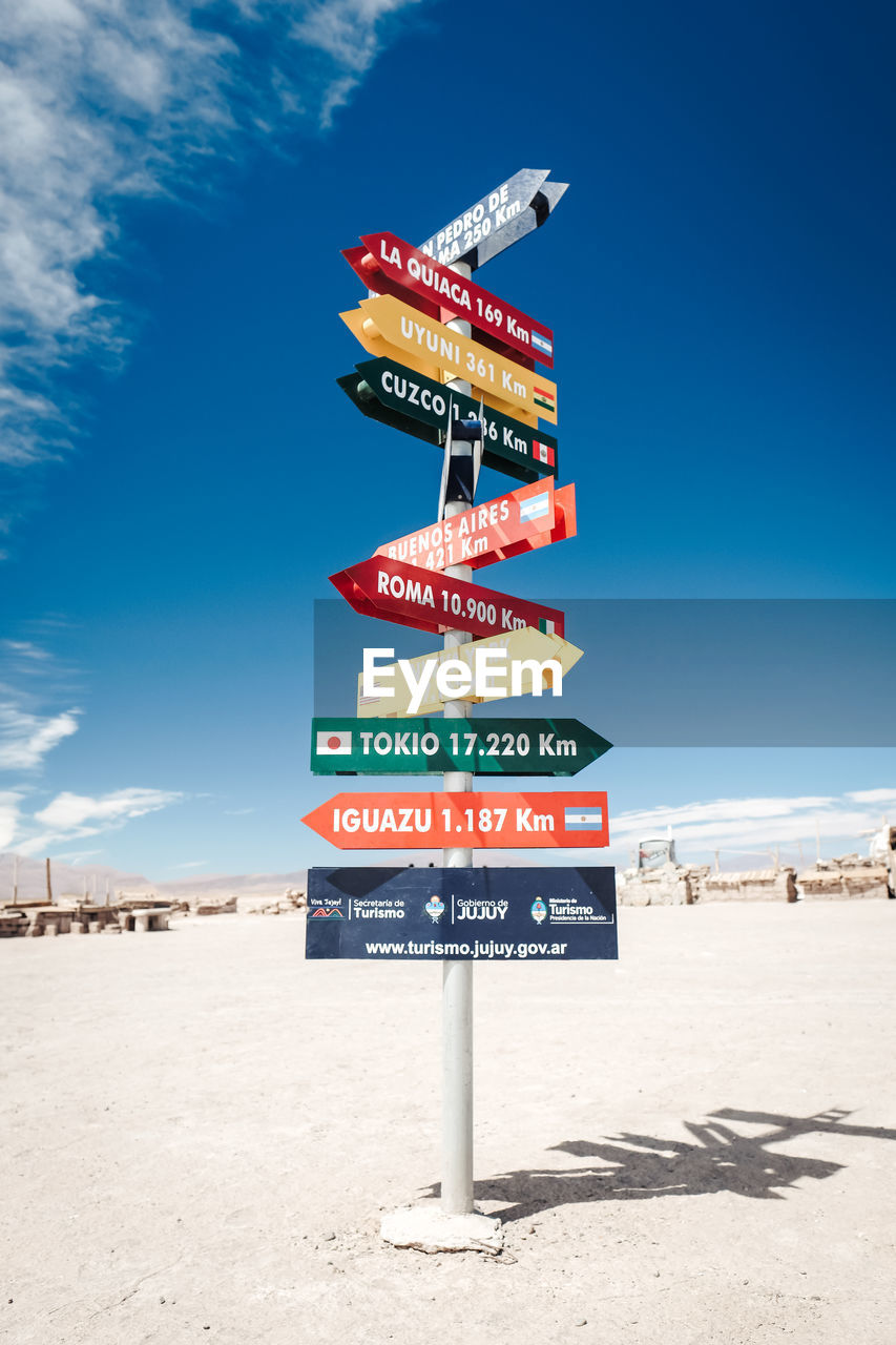 SIGN BOARD ON BEACH