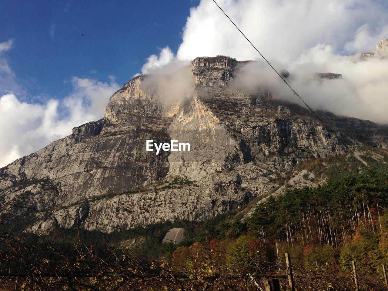 Scenic view of landscape and mountains against sky