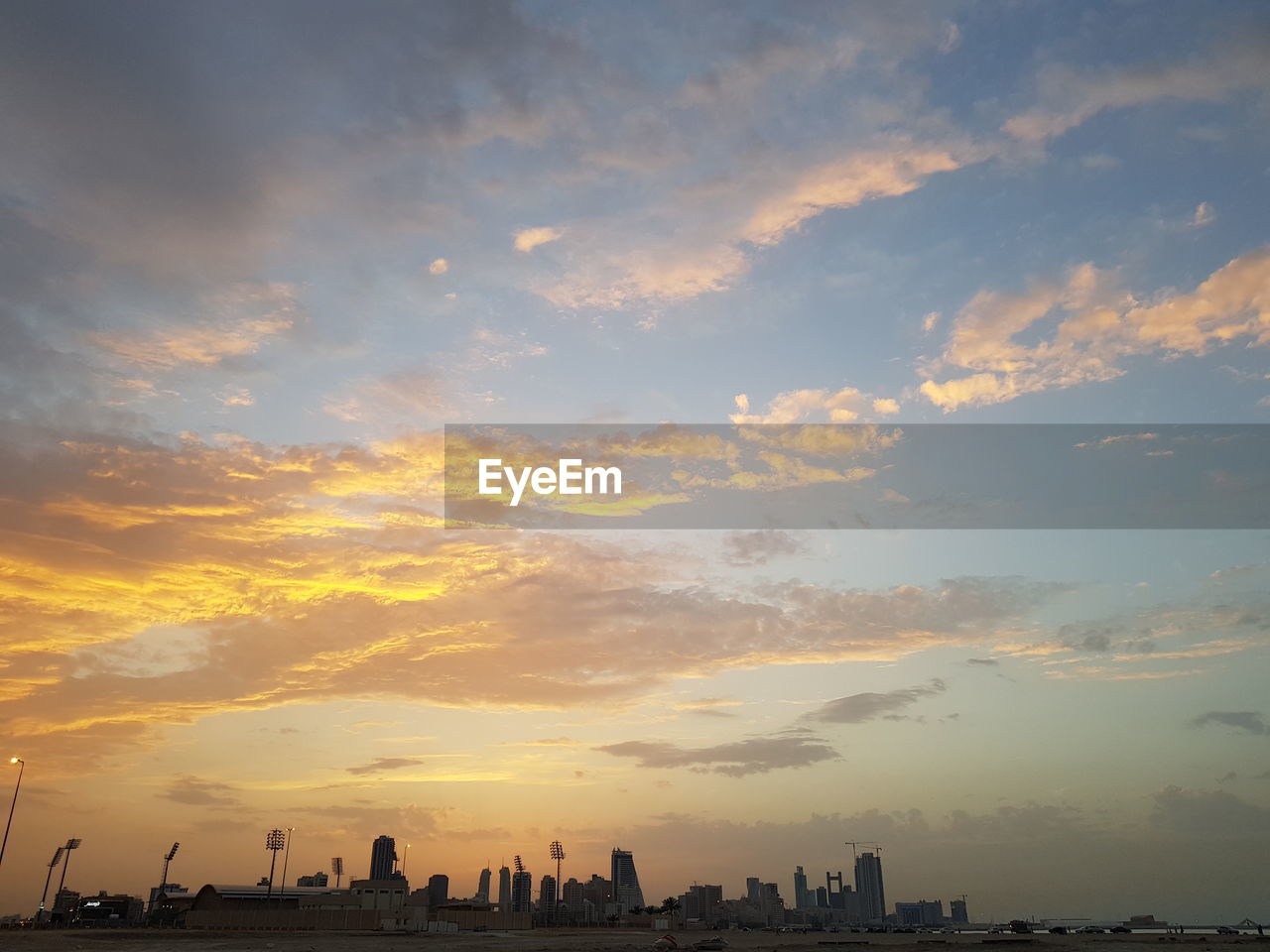 SILHOUETTE OF BUILDINGS DURING SUNSET