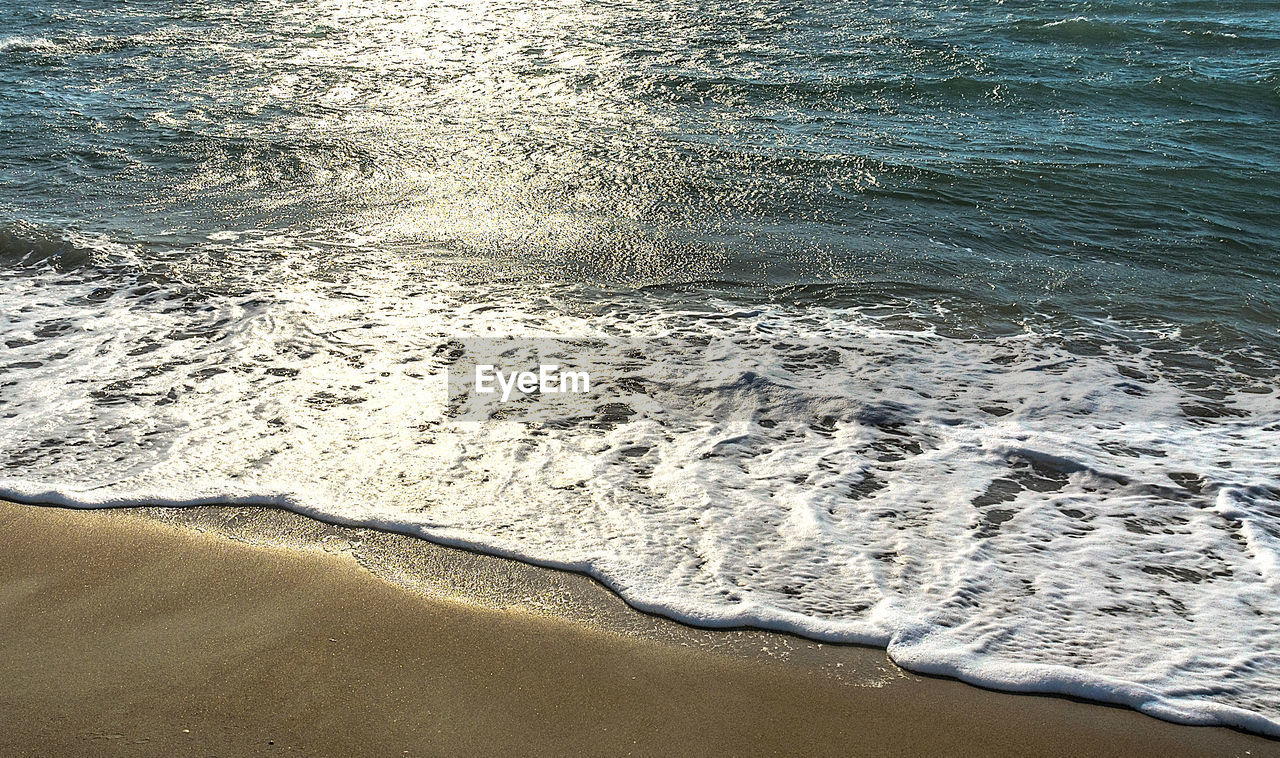 HIGH ANGLE VIEW OF SEA WAVES