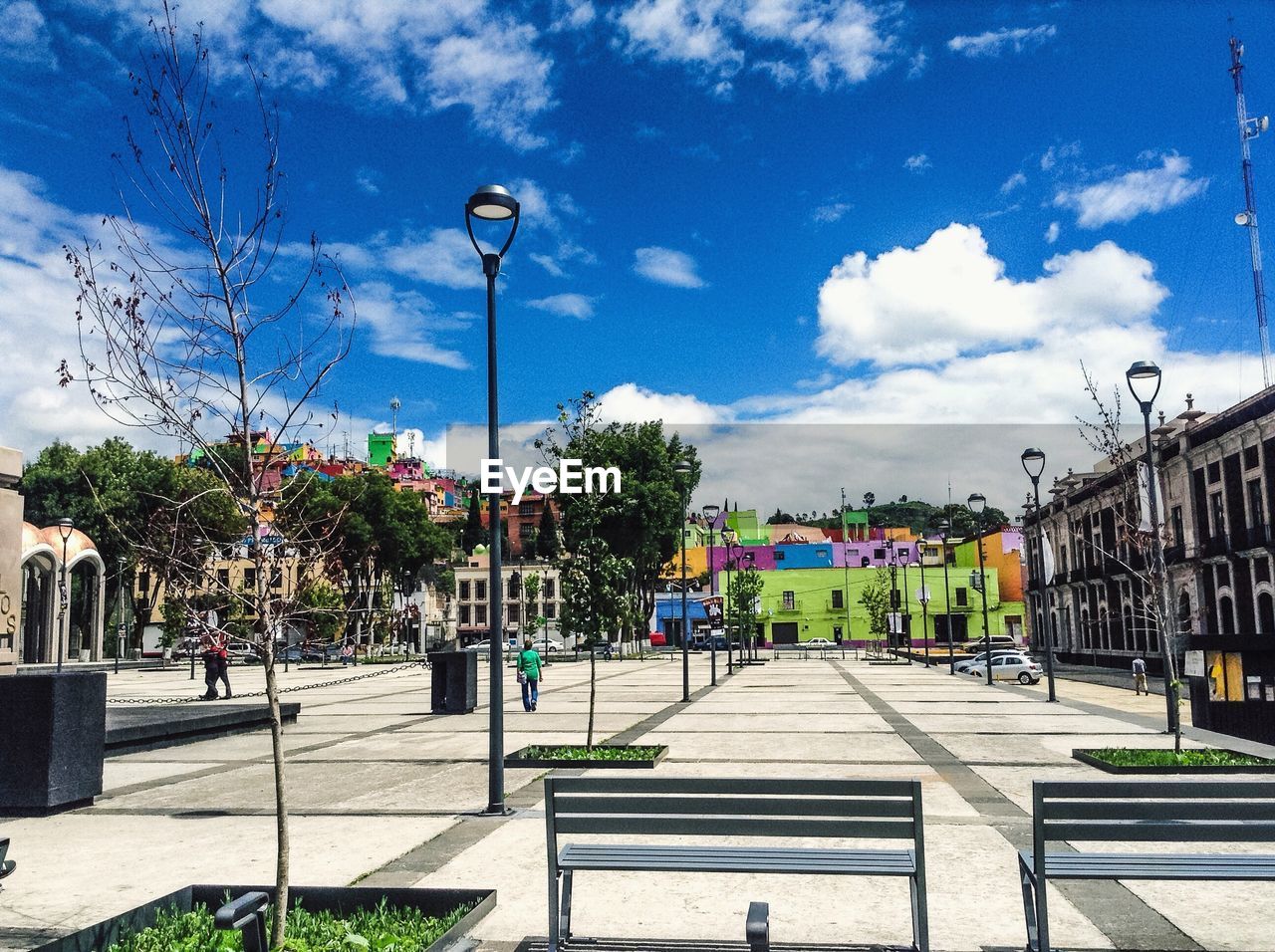 VIEW OF CITY STREET AGAINST SKY