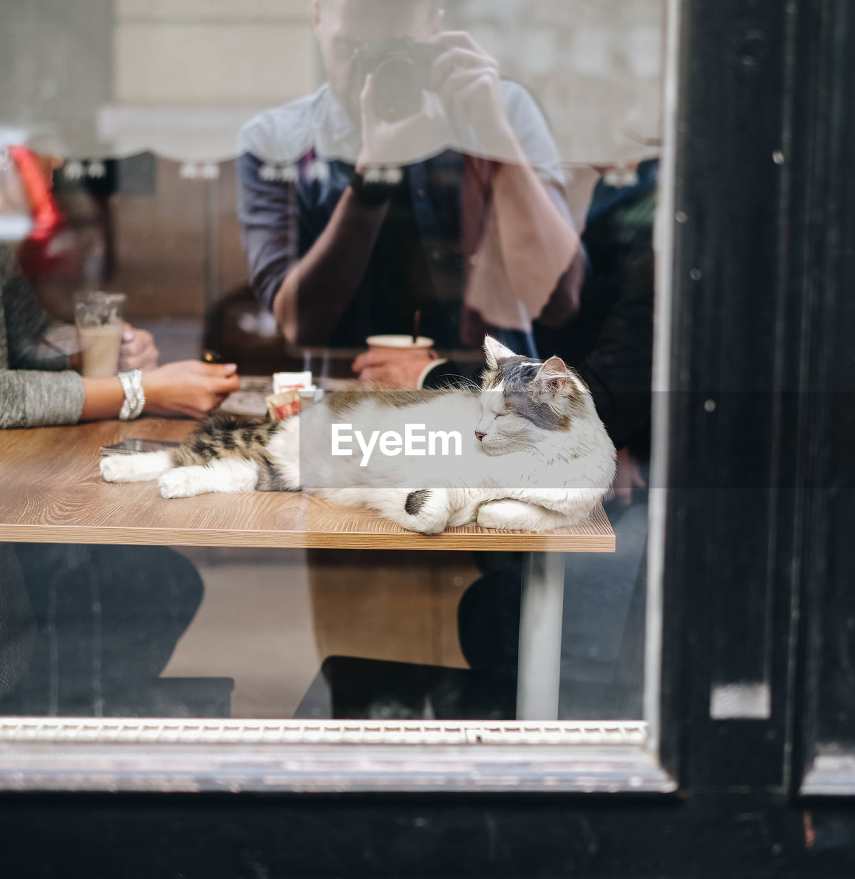 MAN RELAXING ON TABLE