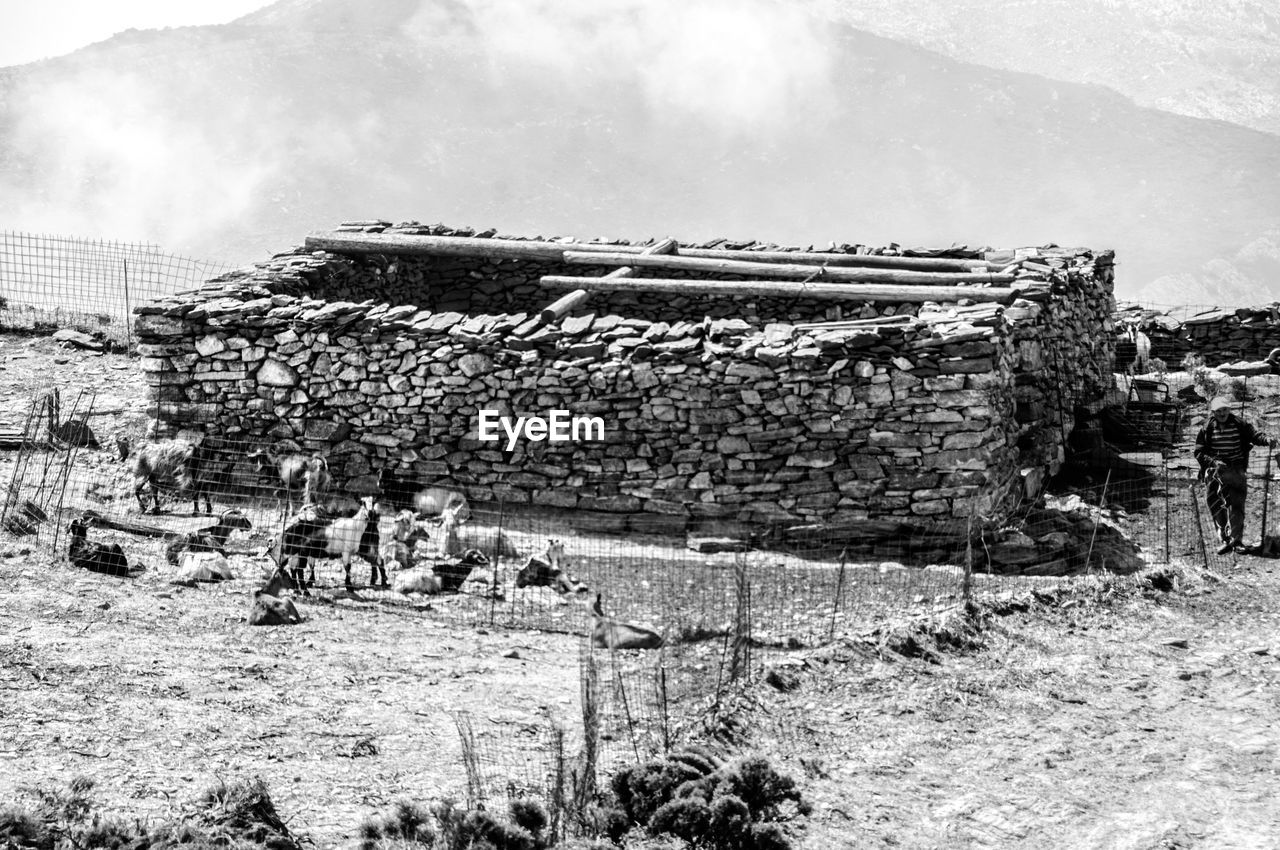 OLD RUINS AGAINST SKY