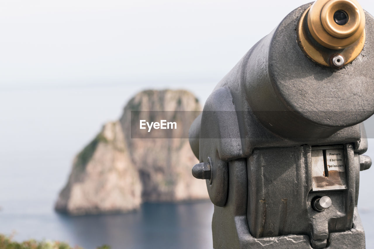 sea, water, binoculars, nature, beach, focus on foreground, coin-operated binoculars, day, scenics - nature, no people, coin operated, land, sky, outdoors, security, beauty in nature, travel destinations