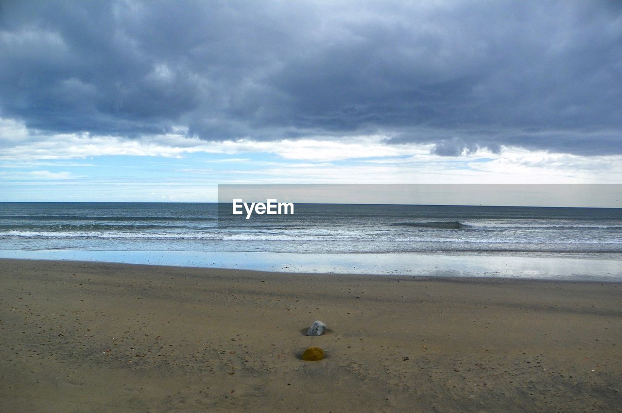 Scenic view of beach and sea