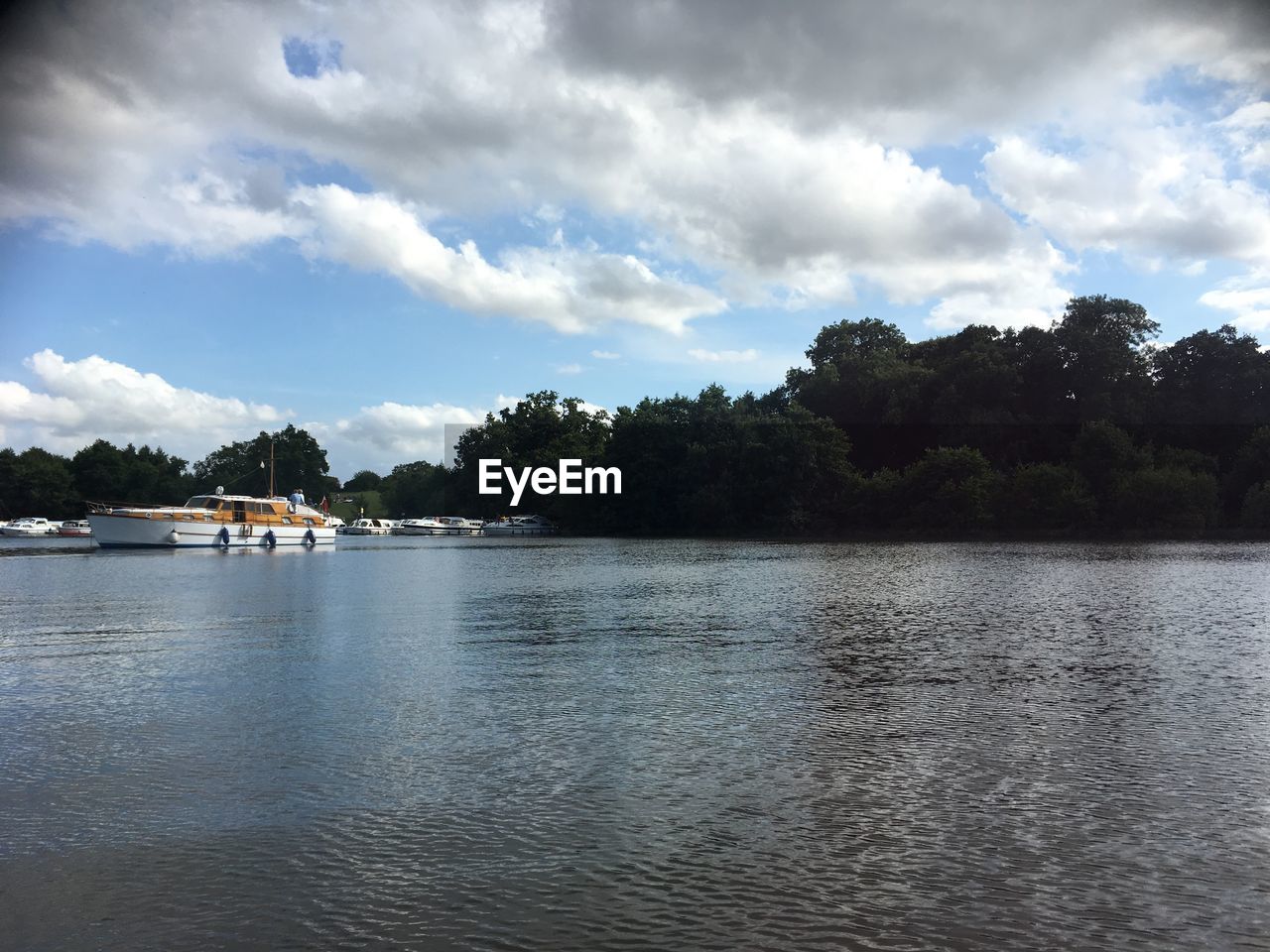 SCENIC VIEW OF LAKE AGAINST TREES