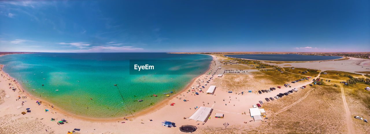 HIGH ANGLE VIEW OF BEACH