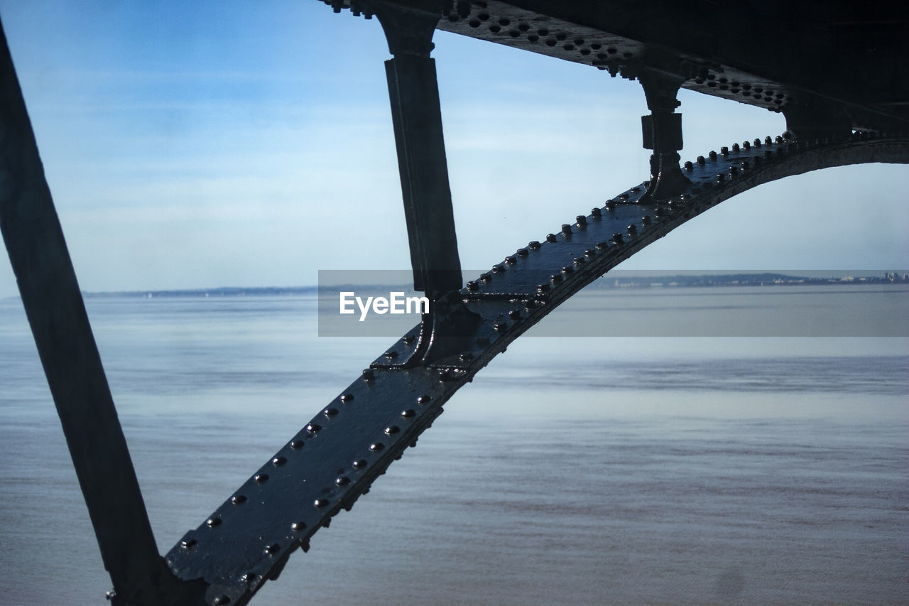 Bridge over sea against sky