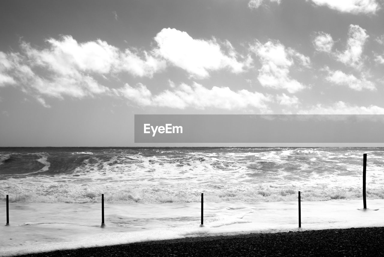 Beach against sky