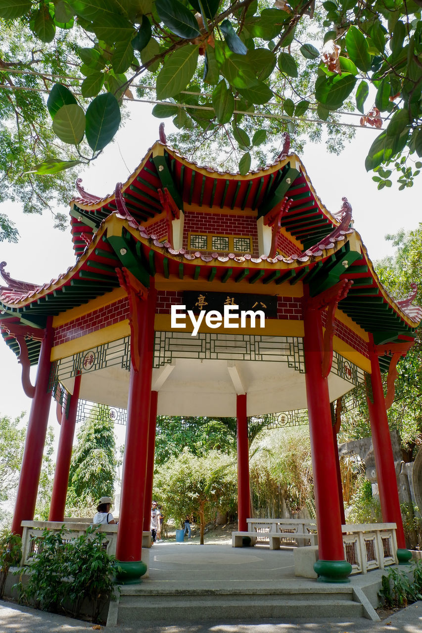 LOW ANGLE VIEW OF TEMPLE BUILDING