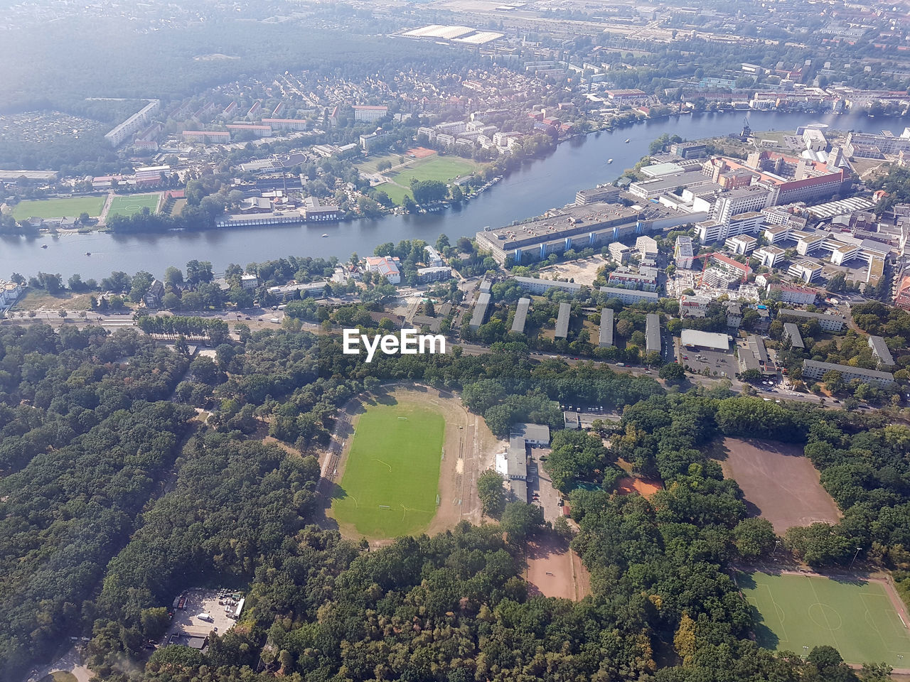 Helicoptersight over the capital berlin