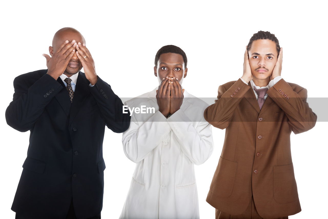 men, adult, white background, business, cut out, businessman, negative emotion, studio shot, frustration, formal wear, group of people, indoors, emotion, clothing, person, hand, emotional stress, sadness, overworked, finger, head in hands, front view, portrait, irritation, worried, women, young adult