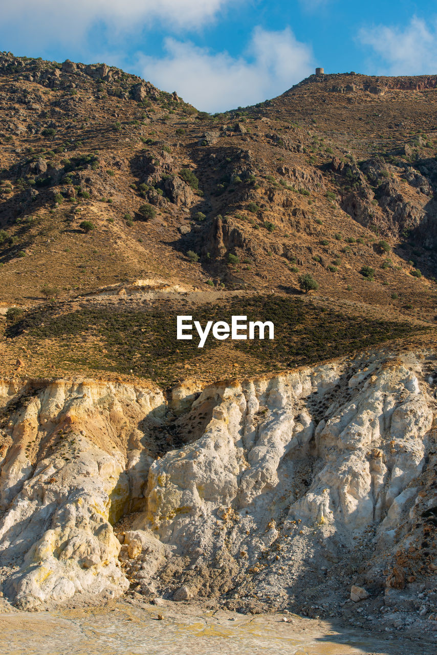 Volcanic crater stefanos in the lakki valley of the island nisyros greece