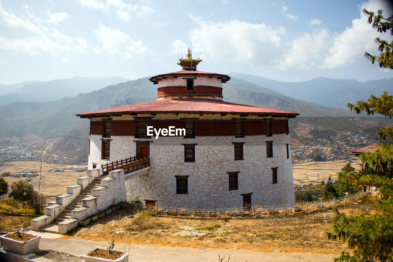 Temple at paro, bhutan