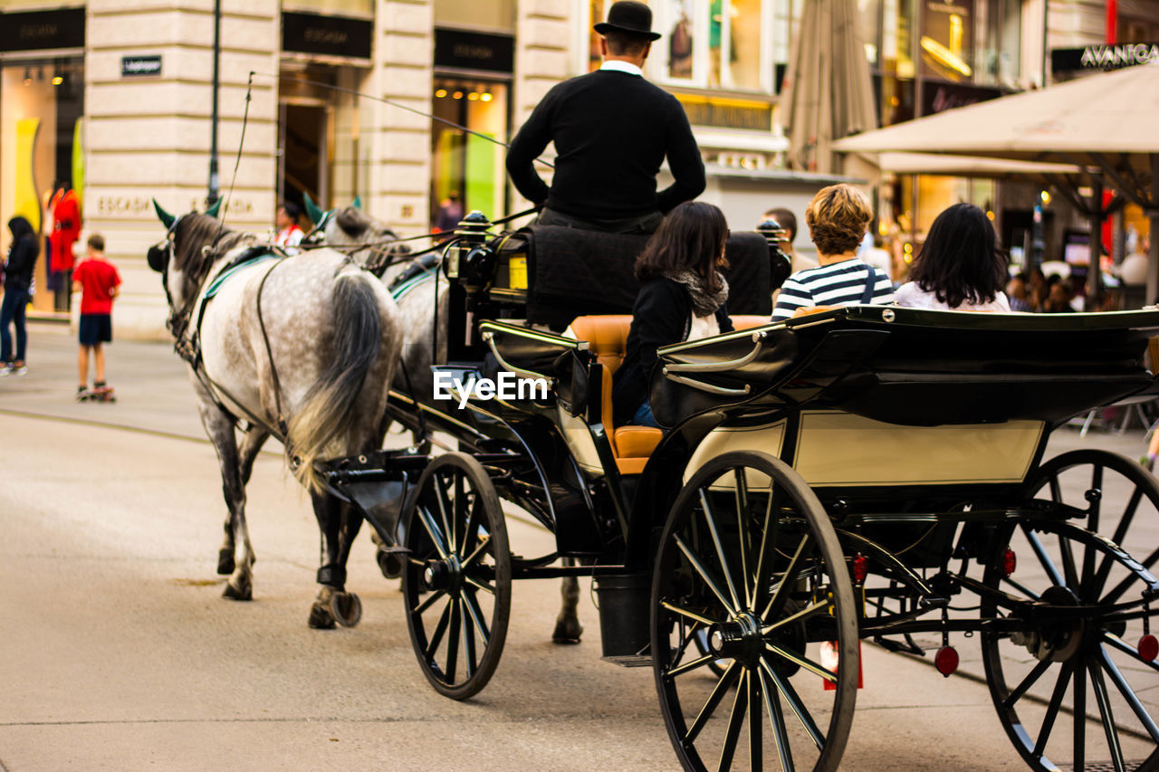 People on horse cart