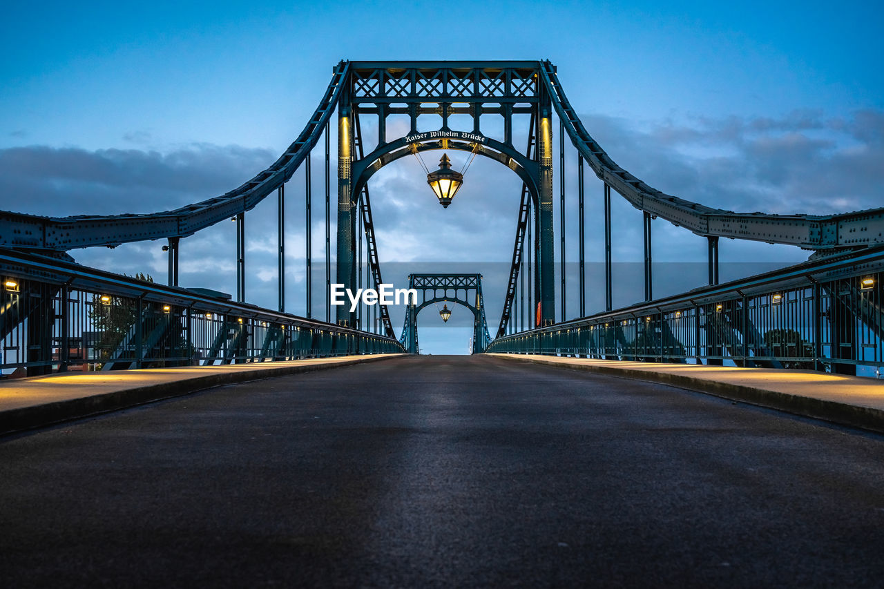 View of suspension bridge