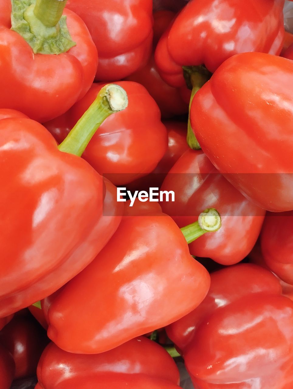 full frame shot of bell peppers for sale