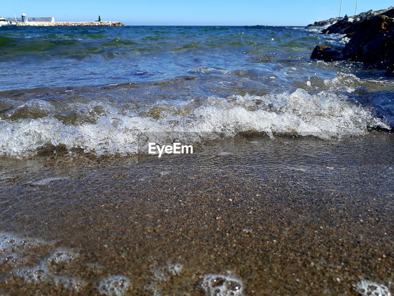 SCENIC VIEW OF SEA WAVES