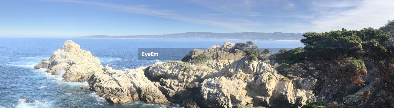 Panoramic view of sea against sky