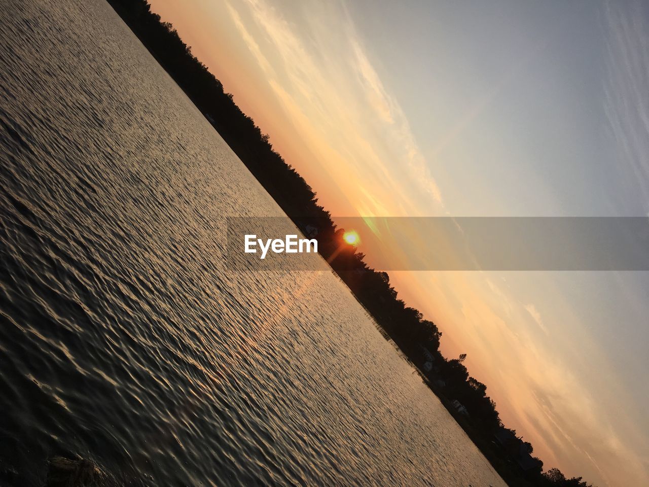 SCENIC VIEW OF SEA DURING SUNSET