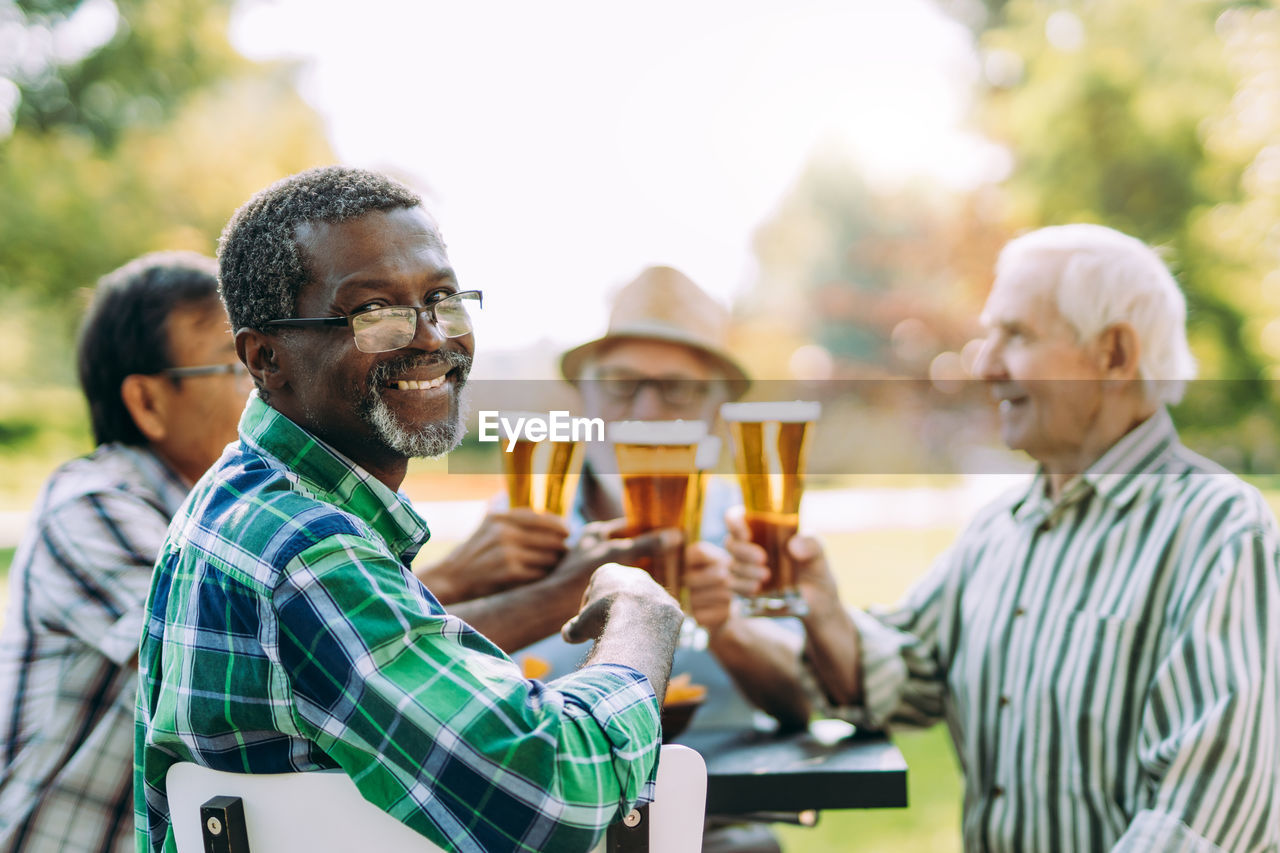 Group of people drinking glass