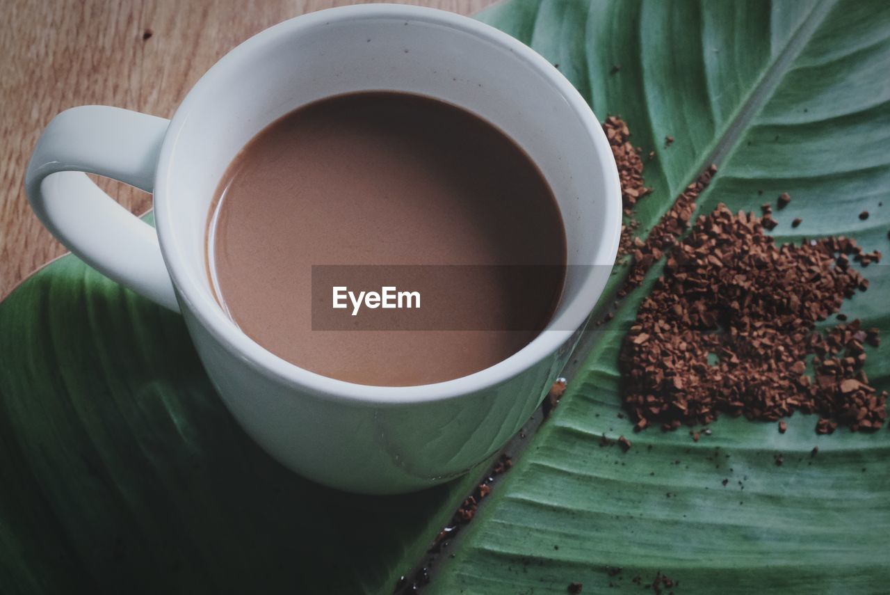 Close-up of coffee on table