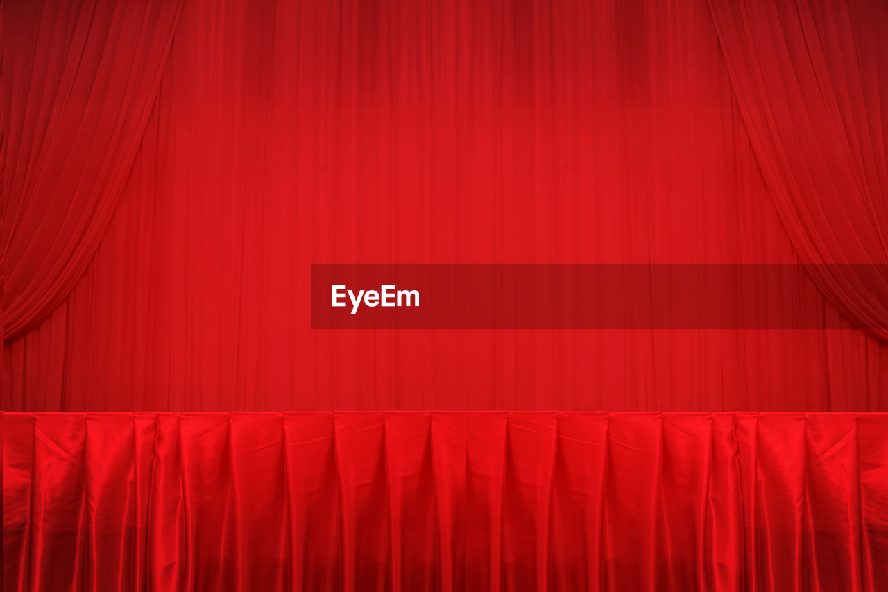 Full frame shot of red curtain