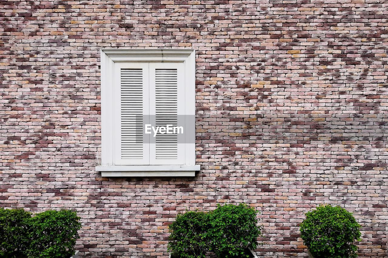 Full frame shot of brick wall of building