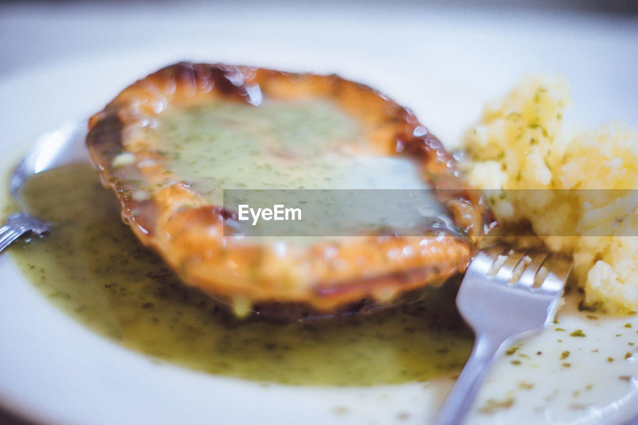 CLOSE-UP OF MEAL SERVED ON PLATE