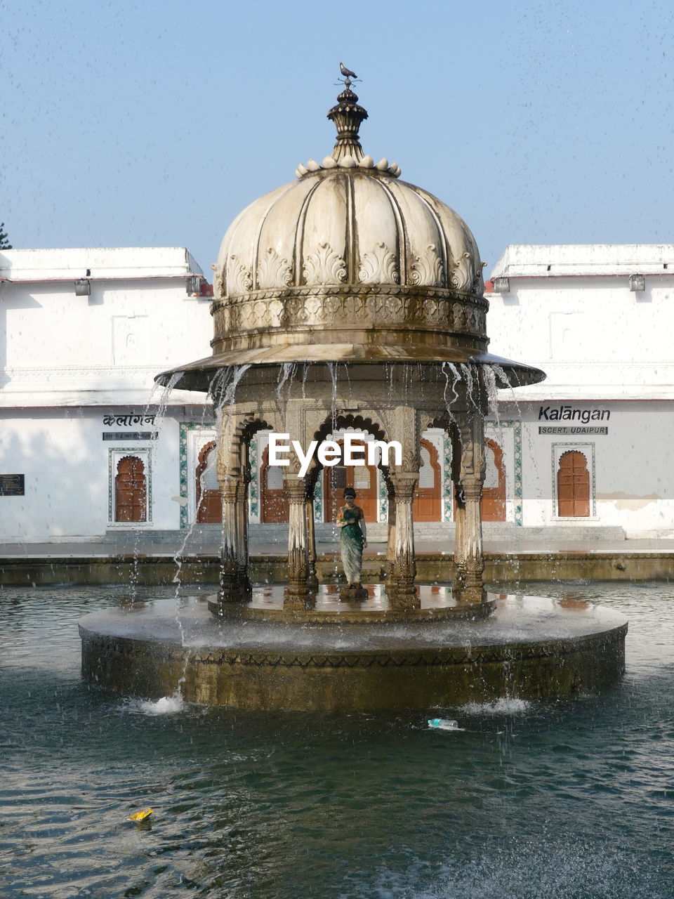 Fountain in sahelion ki bari gardens laid out by sangram singh 18th century, udaipur, india 2019