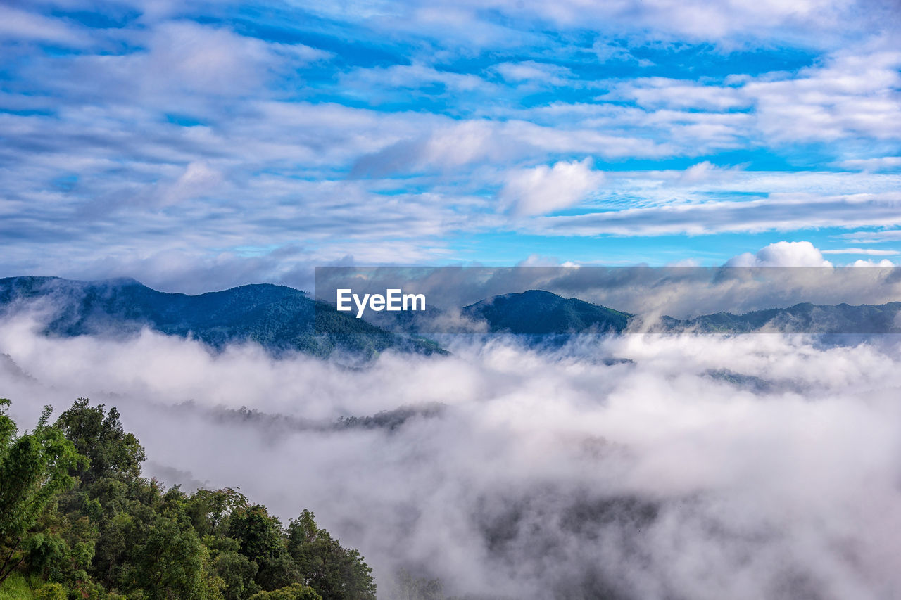 Low angle view of mountain against sky