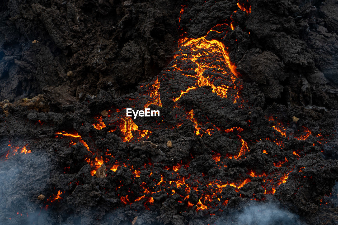 Close-up of volcano