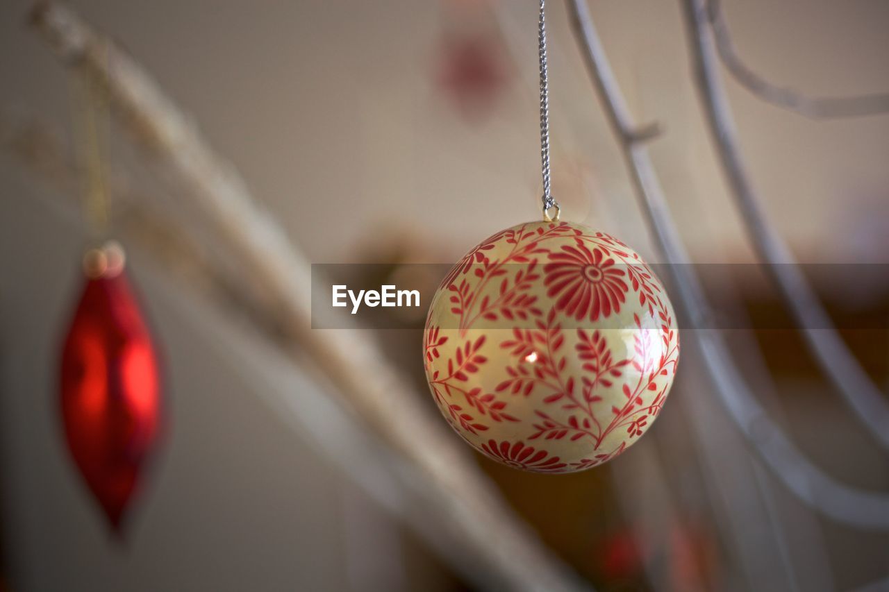 Close-up of christmas decoration