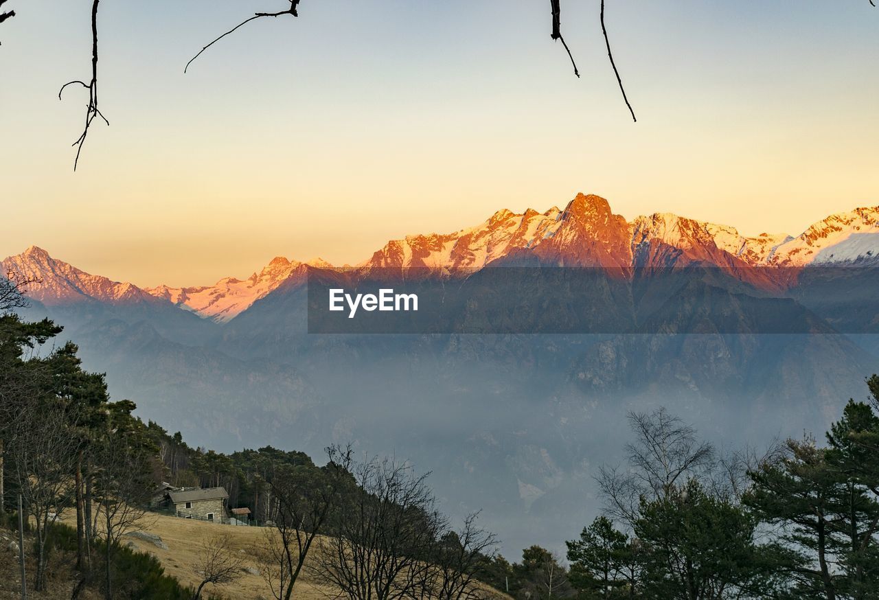 SCENIC VIEW OF TREE MOUNTAINS AGAINST SKY