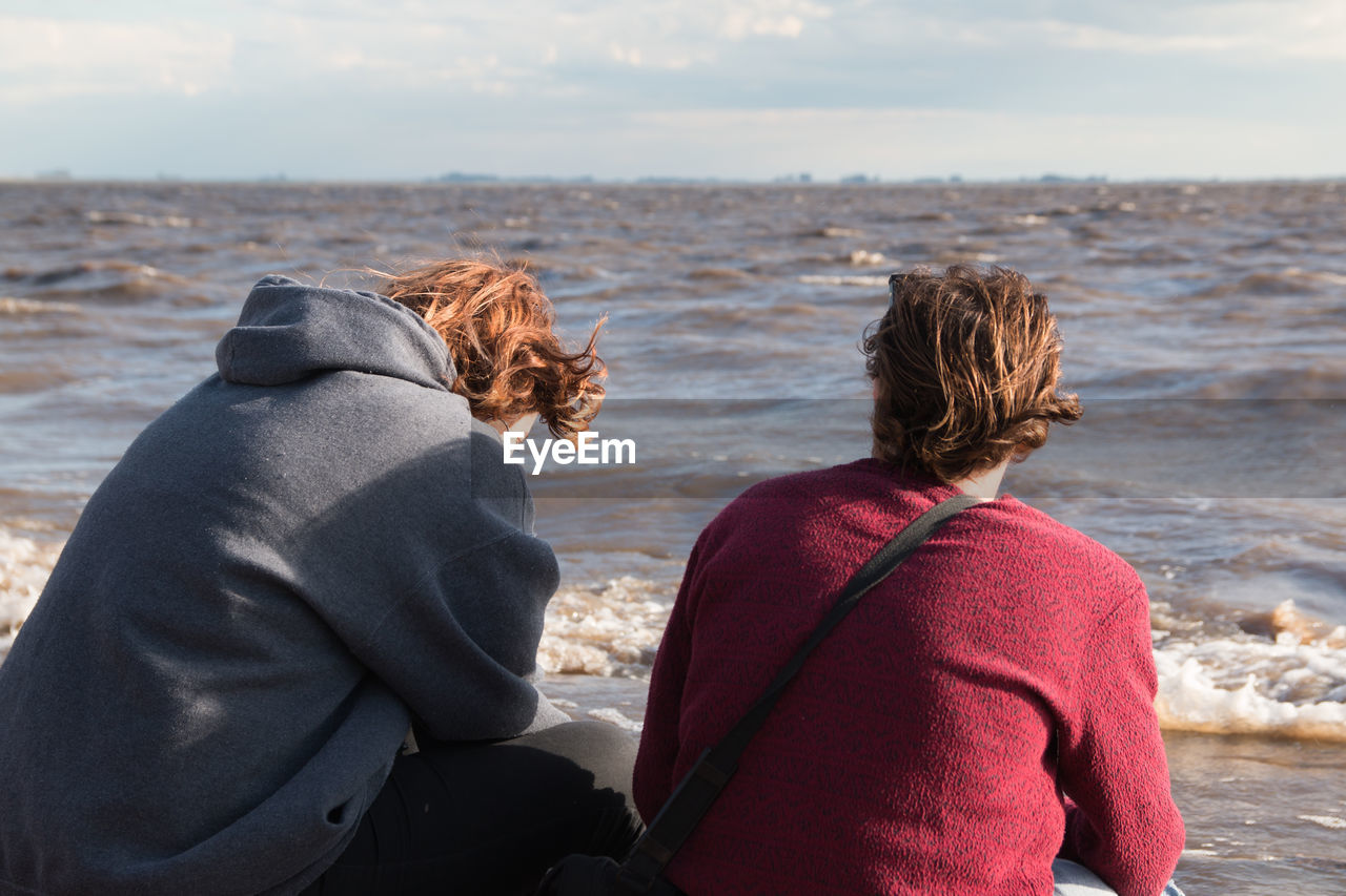 Lovely couple in the sea