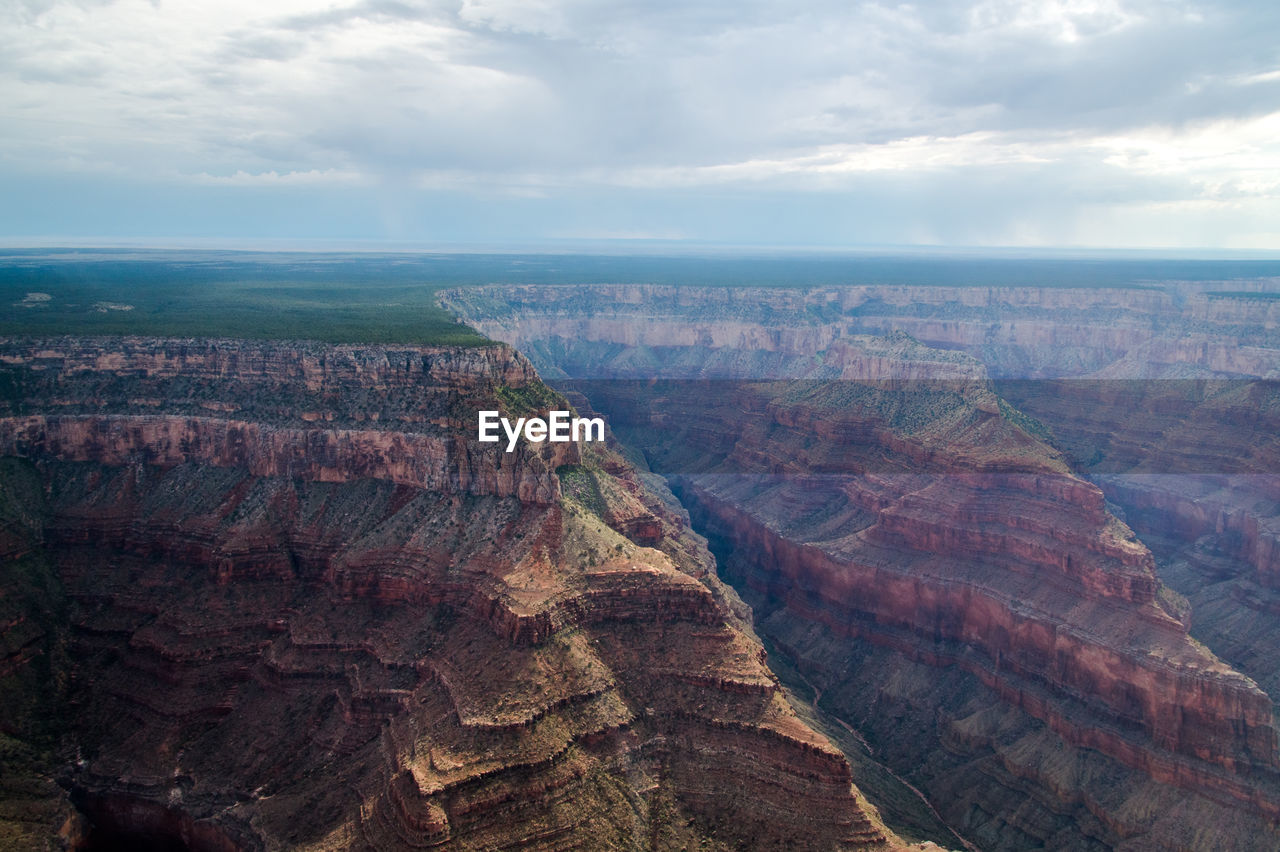 Aerial view of grand canyon