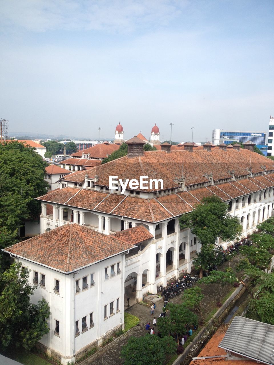 Panoramic view of the old lawang sewu building