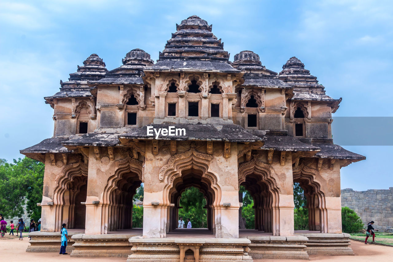 LOW ANGLE VIEW OF HISTORIC BUILDING