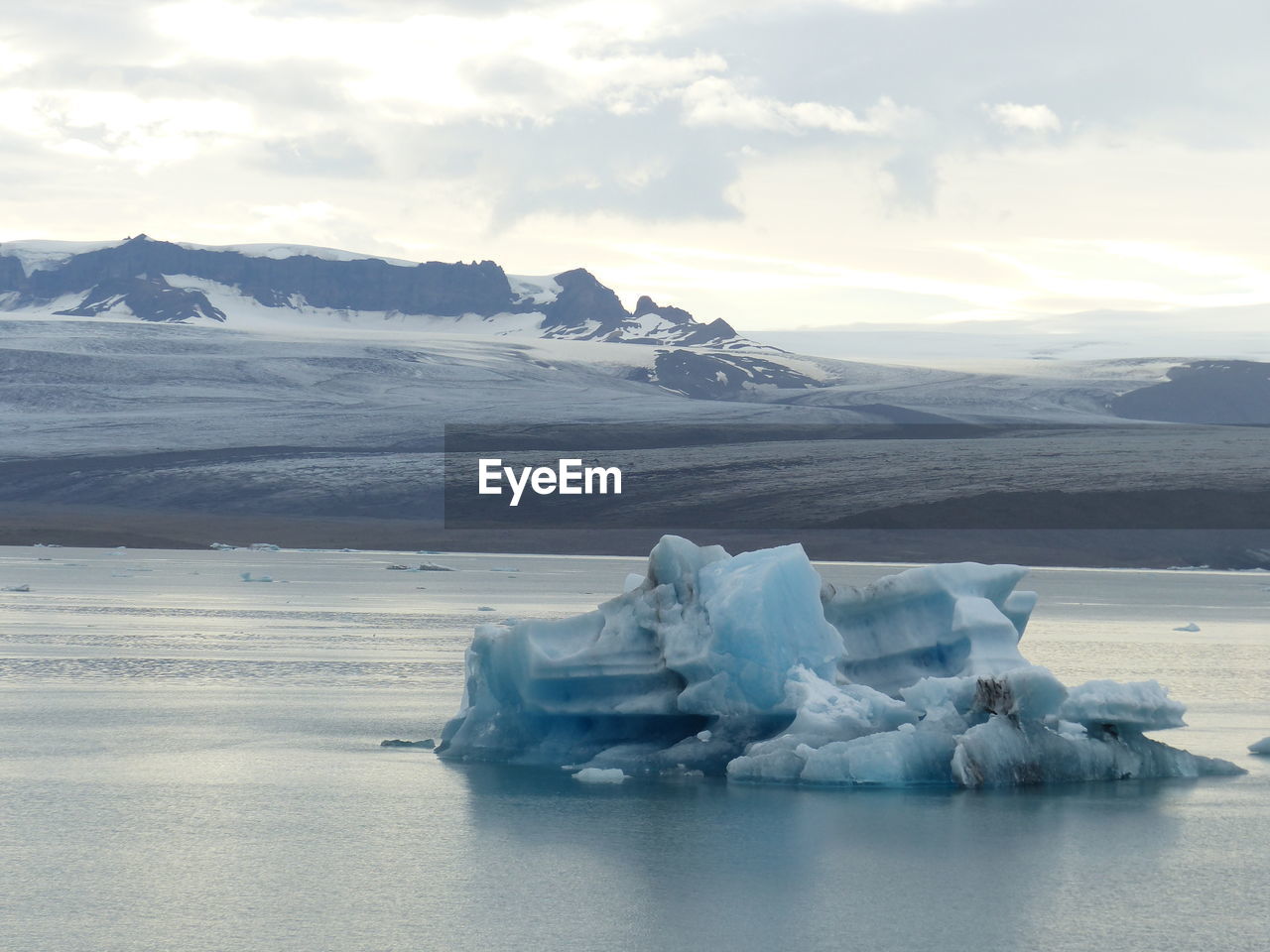 Lake with ice