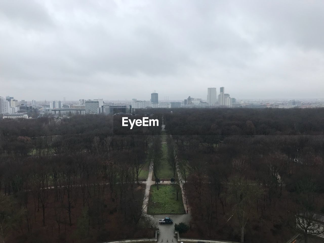 Panoramic view of city against sky