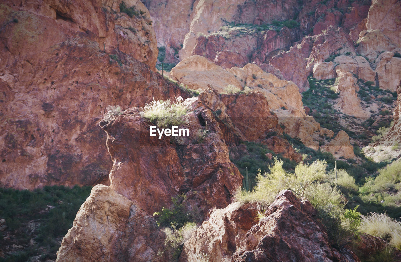 Rock formation in mountains