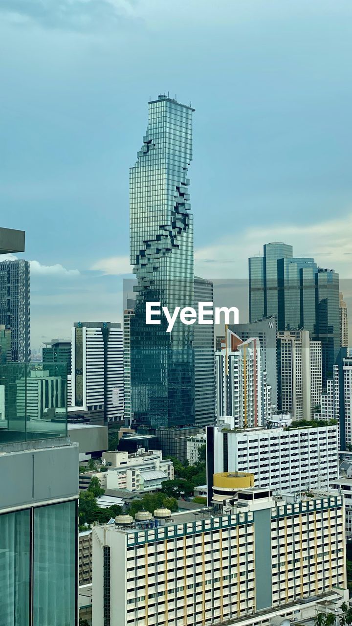 MODERN BUILDINGS AGAINST SKY