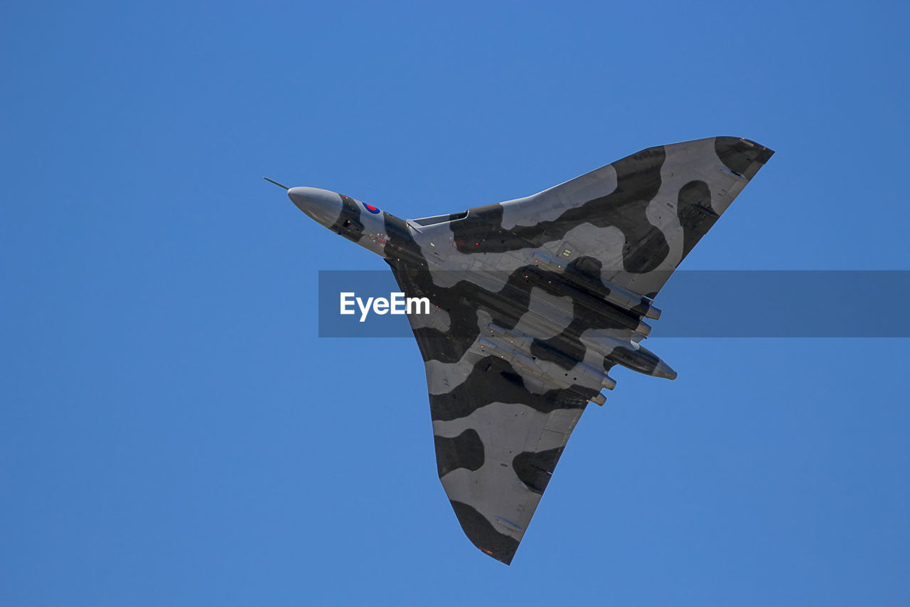 The last airworthy avro vulcan bomber, part of the royal air force's strategic nuclear strike force