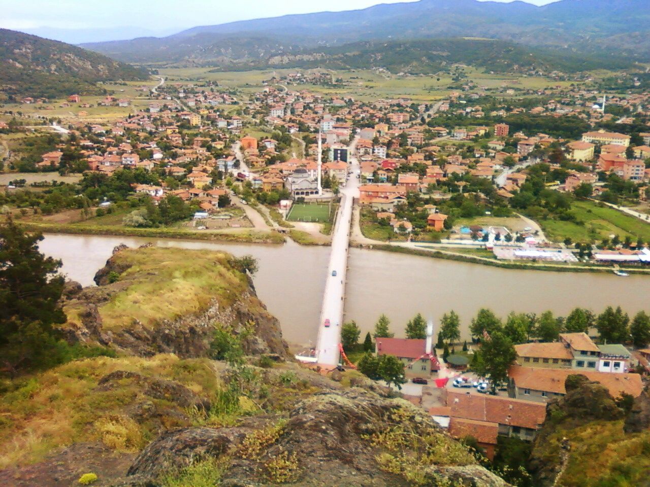 HIGH ANGLE VIEW OF TOWN