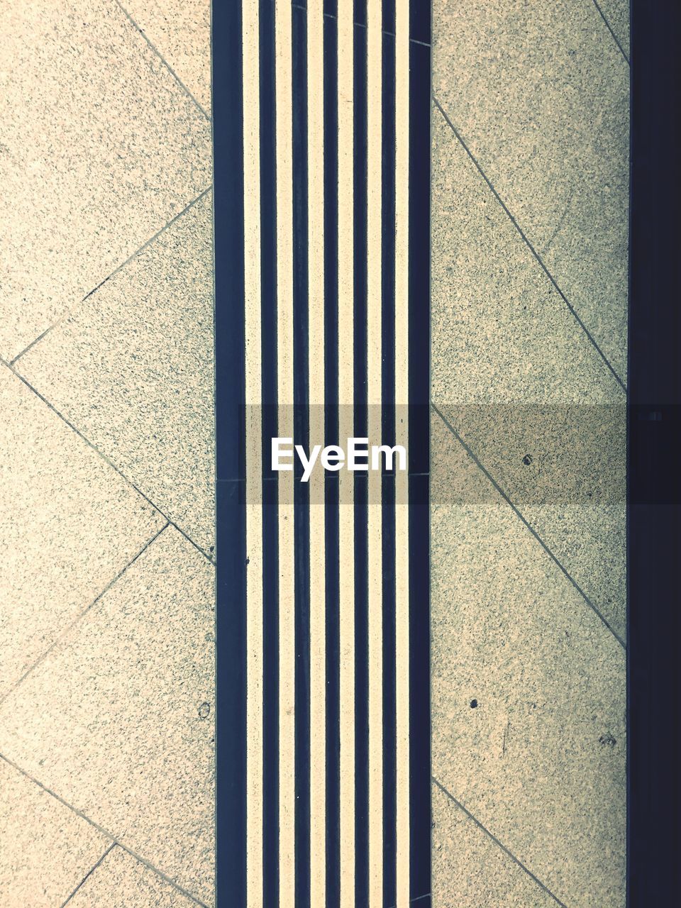 High angle view of footpath