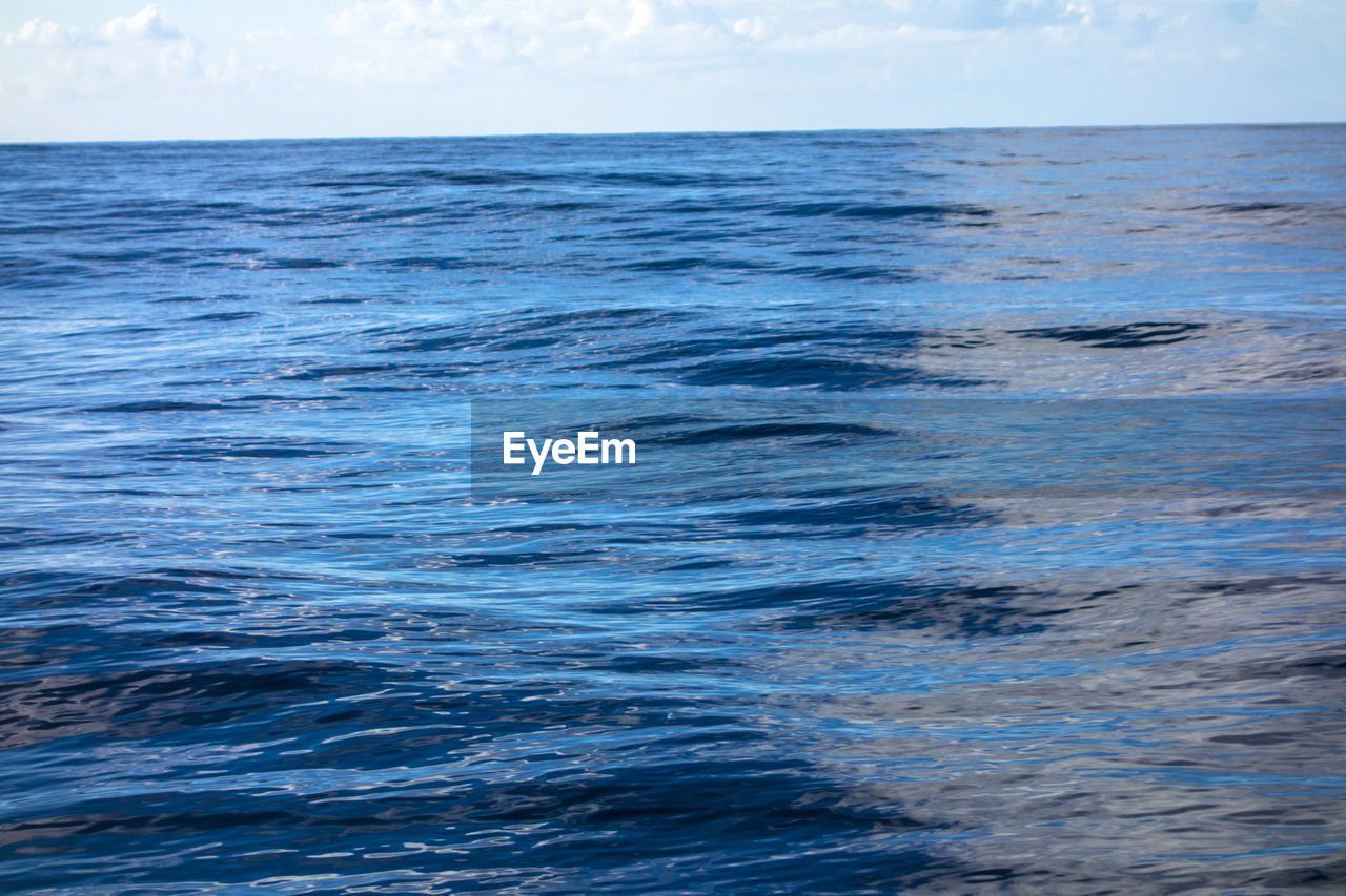 View of calm blue sea