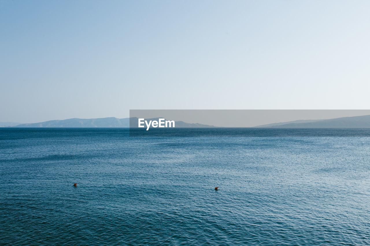 Adriatic sea seascape in croatia