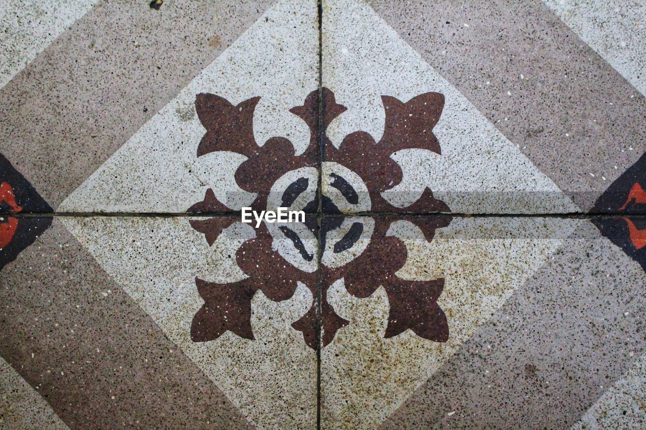 Full frame shot of tiled floor