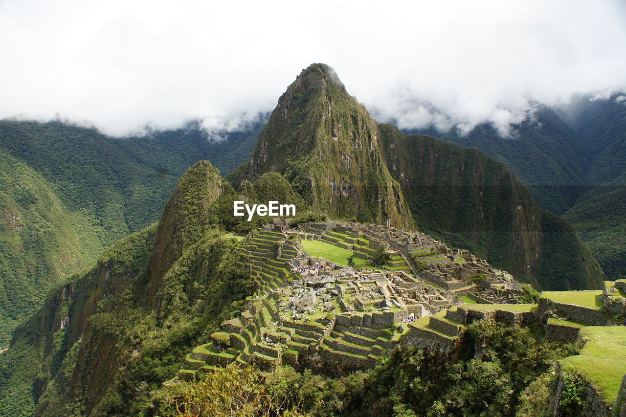 Scenic view of machu picchu