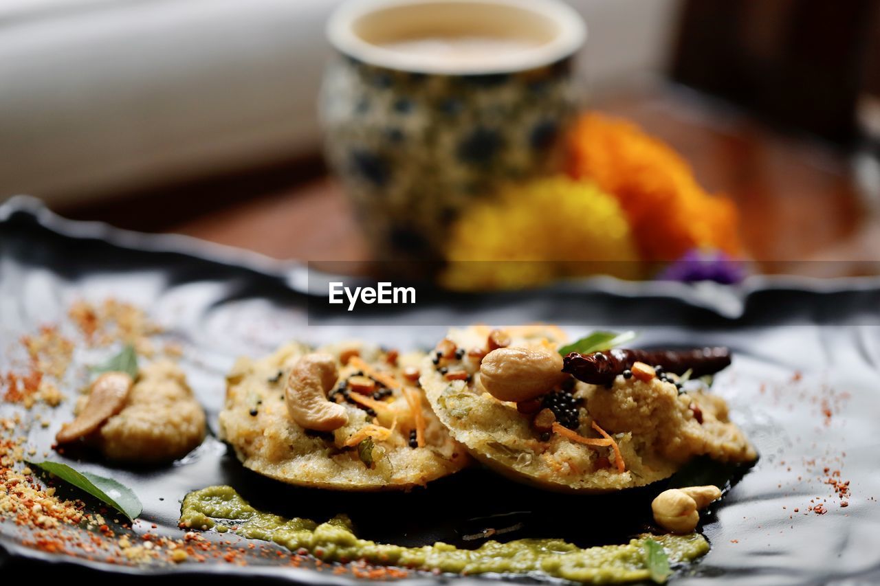 close-up of food in plate